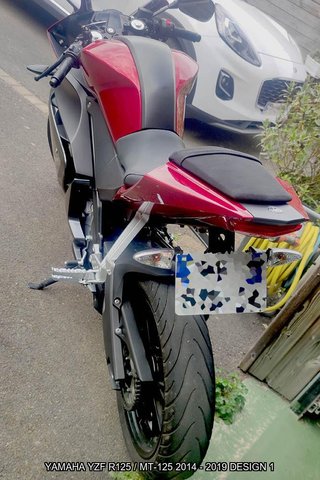 Portamatrículas YAMAHA YZF R125 MT-125 2014 - 2019