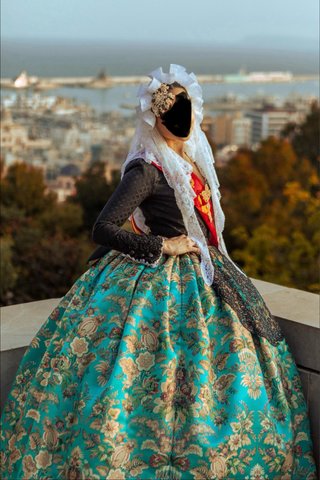 Falda Alicantina Adulta - Diseño Floral