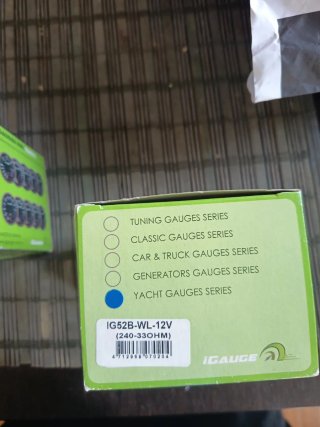 3 Indicadores de Nivel Agua IGauge 12V