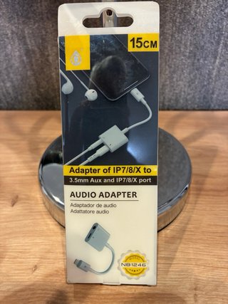 Adaptador Audio iPhone 7/8/X a 3.5mm