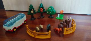 Playmobil 123 Set Animales y Autobús
