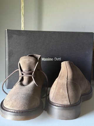 Botas Massimo Dutti Ante Beige/Marrón Nuevas
