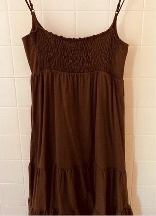 Vestido Verano Tirantes Marrón