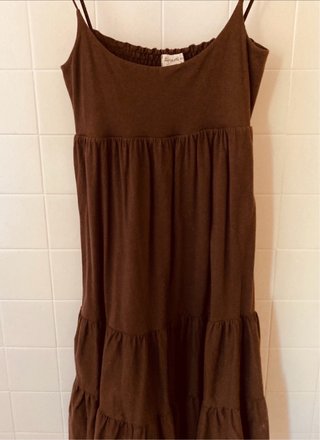 Vestido Verano Tirantes Marrón