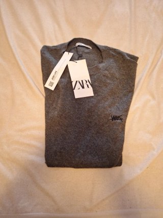 Jersey Zara Gris Hombre Talla L