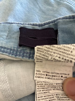 Pantalón corto vaquero Benetton azul