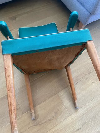 Silla vintage verde