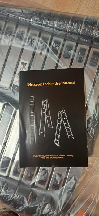 Escalera telescópica aluminio 3,8m EN SU CAJA