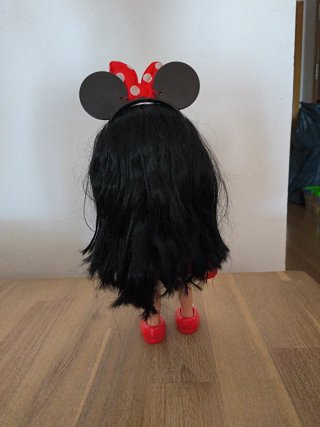 Muñeca Minnie Mouse Vestido Rojo Lunares