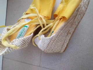 Espadrillas gialle Pimkie donna