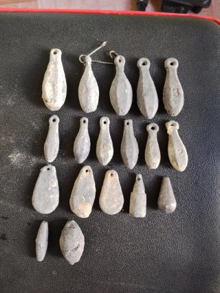 Plomos de pesca variados