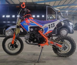 Moto Motocross Azul y Naranja totalmente nueva