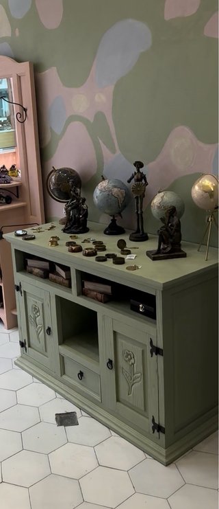 Mueble de salón de madera maciza