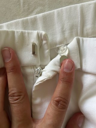 Pantalones pitillo Zara blancos