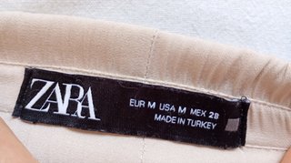 Pantalón ancho Zara beige