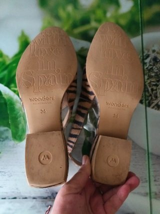 Zapatos destalonados piel Wonders