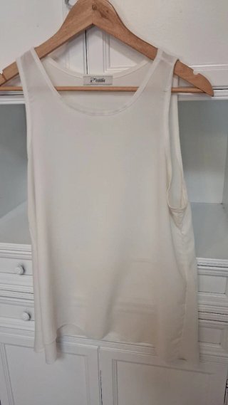 Blusa Pinokkio Blanca Talla XL