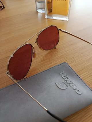 Gafas de sol Carrera vintage 90s doradas