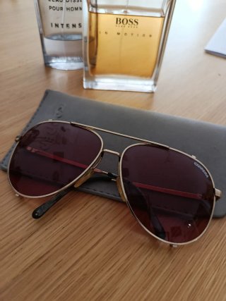 Gafas de sol Carrera vintage 90s doradas