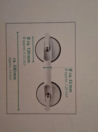 Maniglione a ventosa nuovo marca Ridder.