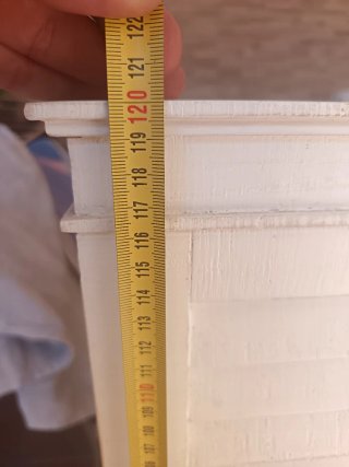 Cabecero de madera Kenay blanco 160cm