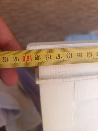 Cabecero de madera Kenay blanco 160cm