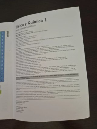 FÍSICA Y QUÍMICA I. Bachillerato.