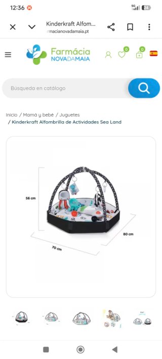 Gimnasio Bebé Kinderkraft Peces