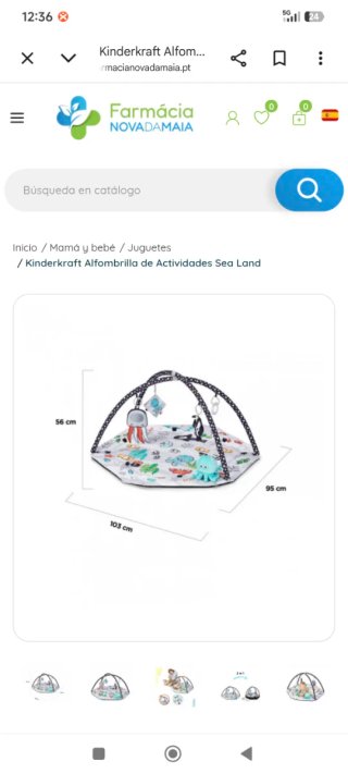 Gimnasio Bebé Kinderkraft Peces