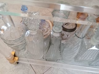 Bottiglie antiche in vetro, dagli anni '50