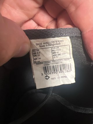 Zapatillas de montaña 44