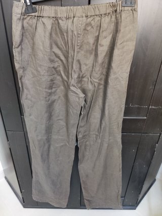 Pantaloni Lino Oviesse Verde Oliva