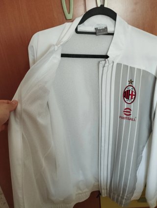 Chándal AC Milán Puma Negro/Blanco