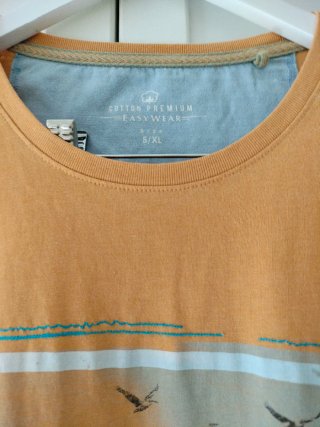 Camiseta Sfera Hombre Talla XL Mostaza