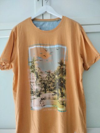 Camiseta Sfera Hombre Talla XL Mostaza