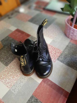 Botas baja de material negras Talla 41