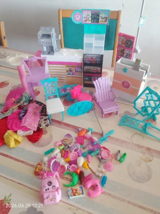 Casa de Muñecas Barbie Rosa