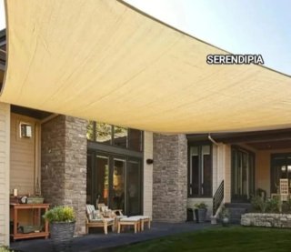 TOLDO VELA DE SOMBREO CUADRADO 3X3 BEIGE.
