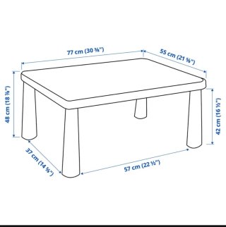 Mesa Infantil IKEA MAMUT Azul
