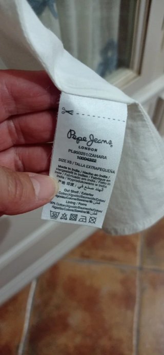 Vestido playero Pepe Jeans blanco