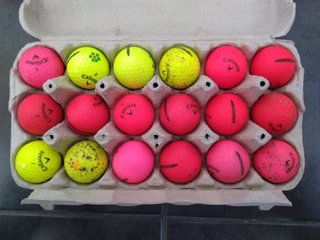 18 bolas de golf Callaway Supersoft colores