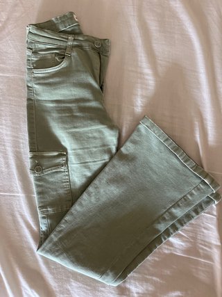 Pantalón campana Brownie verde