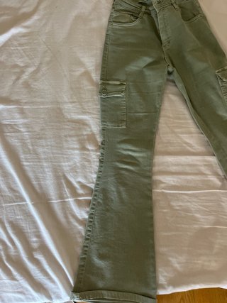 Pantalón campana Brownie verde