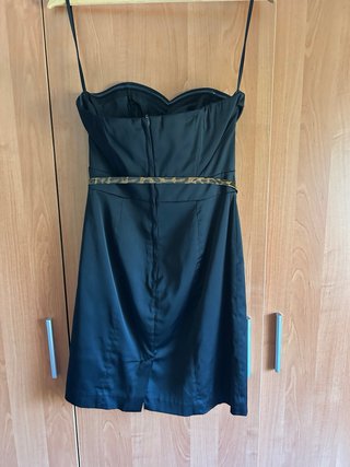 Vestido palabra de honor H&M negro