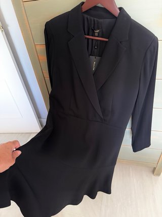 Vestido negro Massimo Dutti