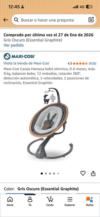 Hamaca eléctrica bebé Maxi-Cosi Cassia