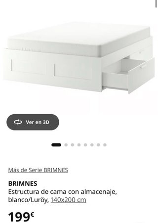 Cama Matrimonio con Cajones + Colchón