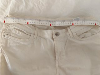Pantalones jeans corte recto Mango blanco