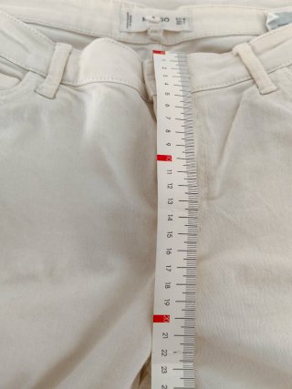 Pantalones jeans corte recto Mango blanco