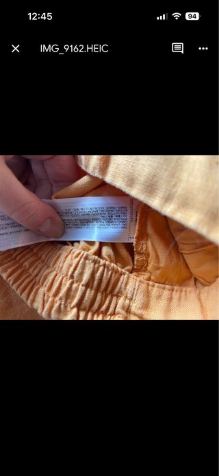 Pantalón Mango Lino Amarillo